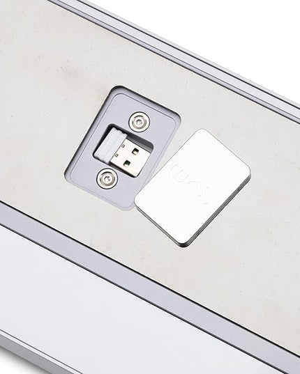 KEEBMONKEY WOBKEY Crush 80 Beta CNC Aluminum Quick-Disassembly Ball-Catch Mount Triple-Mode Connectivity Gaming Mechanical Keyboard with HMX Frost Jade Switch and BSUN Arctic Switch (Pro Silver)