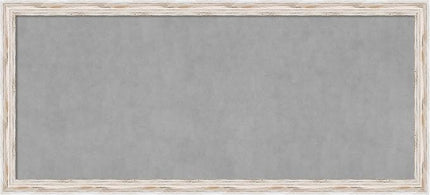 Amanti Art White Framed Magnetic Board 23x51 Oversize Vision Board for use with Magnets, 100% Metal Sheet to Display Items as Office Decor or for Home Organization in mudroom, Kitchen or Kids Room