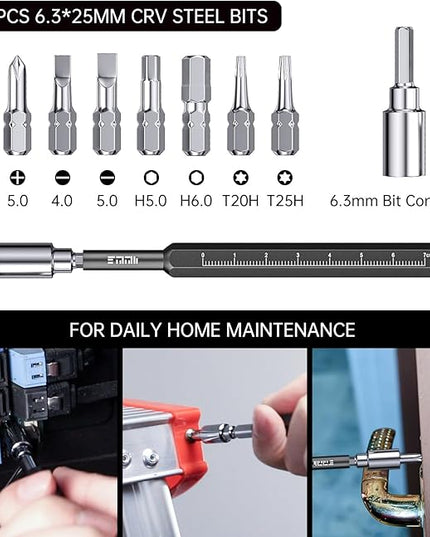 Compact Screwdriver Set, JAKEMY 105 in 1 Precison Mini Screwdriver Kit with Opening Pry Tool for Laptop, Computer, MacBook, Phone, Watch, Eyeglasses, Xbox, Modding, DIY