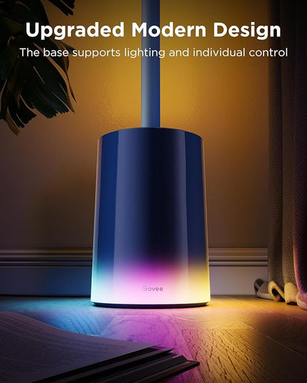Govee Floor Lamp 2 with Matter, RGBIC, Warm Cool White LED, Alexa Compatible, 1725lm, Music Sync, Scene Modes, Smart Floor Lamp for Living Room, Bedroom, Blue(1 Pack)