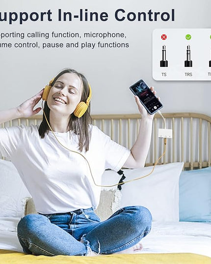 USB C to 3.5mm Jack Headphone Adapter with Charger Port,OTG Cable Adapter, Type C to Aux Audio Earphones Splitter for iPhone Samsung Galaxy S22 Ultra S21 S20 i-Pad Pro Air Pixel 4 Laptops