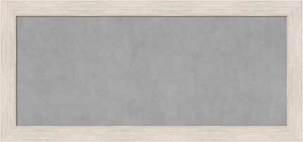 Amanti Art White Framed Magnetic Board 25x53 Oversize Vision Board for use with Magnets, 100% Metal Sheet to Display Items as Office Decor or for Home Organization in mudroom, Kitchen or Kids Room