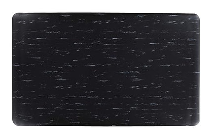 Guardian Marble Top Anti-Fatigue Floor Mat, Vinyl, 3'x5', Black, Black Marble (34366030CD)