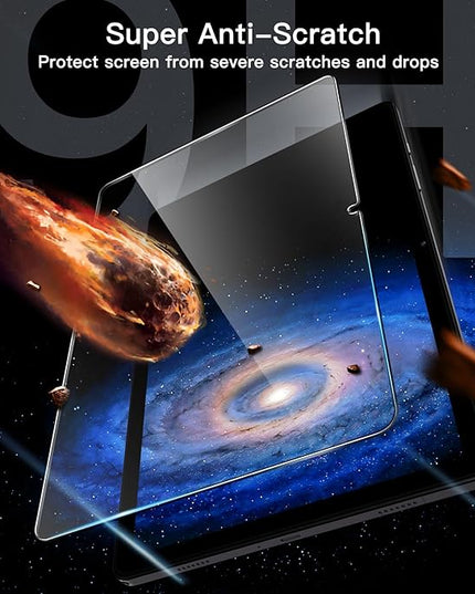 JETech Screen Protector for Samsung Galaxy Tab A11 Plus / A11+ / A9 Plus / A9+ 11-Inch 2025/2023 with Easy Installation Frame, Tempered Glass Film, HD Clear, 2-Pack