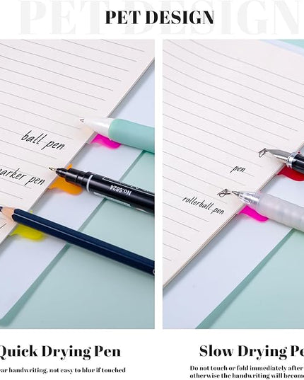 Golcellia 6 Pcs Sticky Tabs for Notebooks, 600 Pcs 5-Color Index Tabs with Flags, Divider Page Markers for Books, Binders, Bible Study & Office Supplies