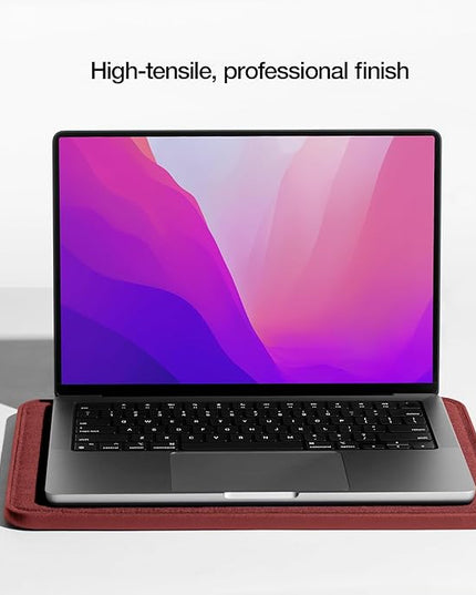 Incase ICON Sleeve with Woolenex - MacBook Air 13 inch M1, 2020, 2019, 2018 & MacBook Pro 13 inch 2019, 2018, 2017, 2016 Case - Fitted MacBook Case, Laptop Sleeve, Hard Cover, Durable (Red Clay)