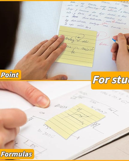 60 PCS Lined Sticky Notes 3x3In Colorful Sticky Notes 75 Sheets/Pad 12 Colors,Bright Ruled Post Stickies Multicolor Memo Note Pads for Teacher Student School Office Meeting Blank Desk Pads,4500 Sheets