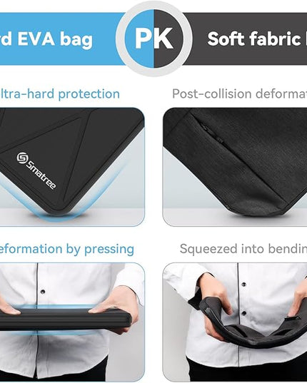 Smatree Hard EVA Protective Sleeve Case Compatible for 14 inch ASUS Vivobook Pro 14 OLED M6400, for ASUS Chromebook C424/C423 Notebook Bag (X8256T)