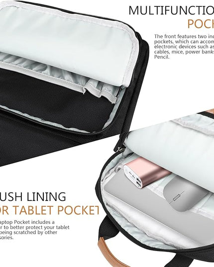 13.3-14 Inch Laptop Sleeve Bag, Laptop Bag for 14'' MacBook Pro M4 2024,14'' MacBook Pro M3&M2&M1 2023/2021, 13.6/13'' New MacBook Air M3/M2 2024/2022,Tab S8 Ultra 14.6",with Shoulder Strap(Black)