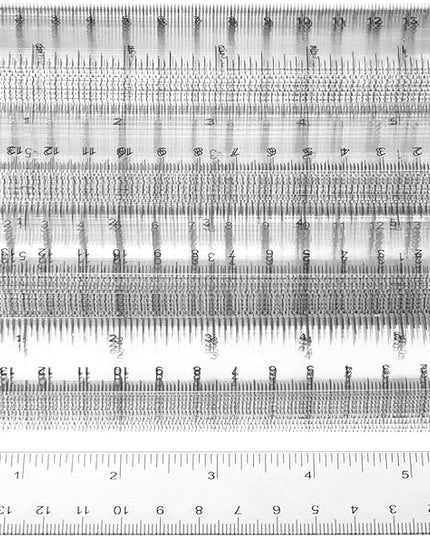 QWORK 6 Inch Rulers Bulk Clear Plastic Flexible Rulers with Inches and Centimeters, 100 Pcs Anti-Break Small Straight Ruler, School Office Supplies