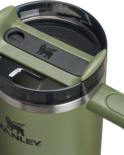 STANLEY Quencher H2.0 Tumbler with Handle and Straw 30 oz | Flowstate 3-Position Lid | Cup Holder Compatible for Travel | Insulated Stainless Steel Cup | BPA-Free | Dried Pine