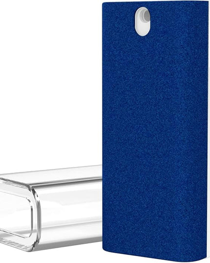 CLICK CLEAN Touchscreen Mist Cleaner, Screen Cleaner, All in One Screen Cleaner Spray with Microfiber and Phone Stand for All Phones, Laptop and Tablet Screens (Dark Blue)