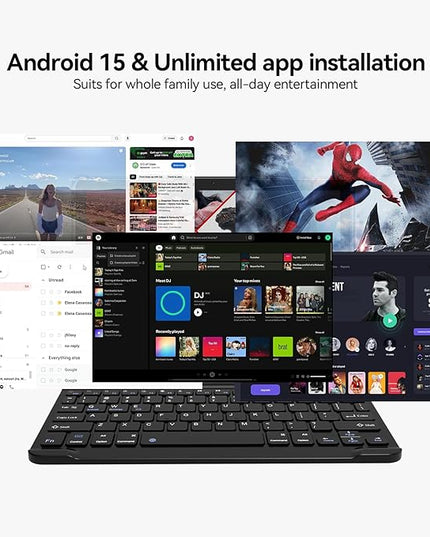 SUNTUNG Tablet, 2026 Latest 11 inch Android 15 Tablet, 5G WiFi+Cellular, MTK8786 Octa-Core, 16GB 128GB 1TB Expansion, 4G LTE Tableta, 21MP Camera, Gemini AI 2.0, Tablets with Keyboard, Mouse, Case
