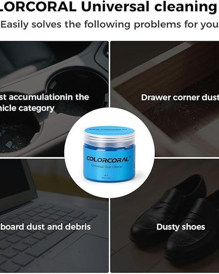 COLORCORAL Universal Cleaning Gel for Office Electronic Products Keyboard Cleaner Dust Cleaning Gel for Car Interior Cleanings,Car Putty Reusable Slime goo, Magic Cleaning Putty for Vehicle Vents