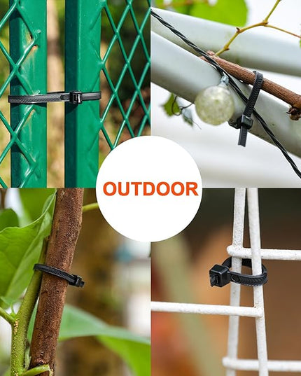 Zip Ties Assorted Size,8+12+14 Inch V-Shaped Toothed Double Sided Toothed,100 LBS Tensile Strength Heavy Duty Cable Wire Ties More Durable Nylon Tie Wraps for Indoor Outdoor（1000 Pack）