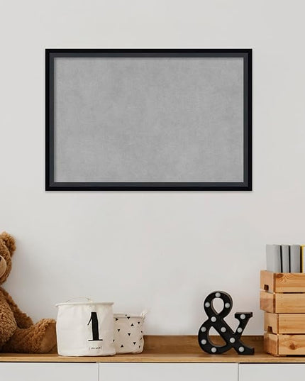Amanti Art Black Framed Magnetic Board 13x19 Small Vision Board for use with Magnets, 100% Metal Sheet to Display Items as Office Decor or for Home Organization in mudroom, Kitchen or Kids Room