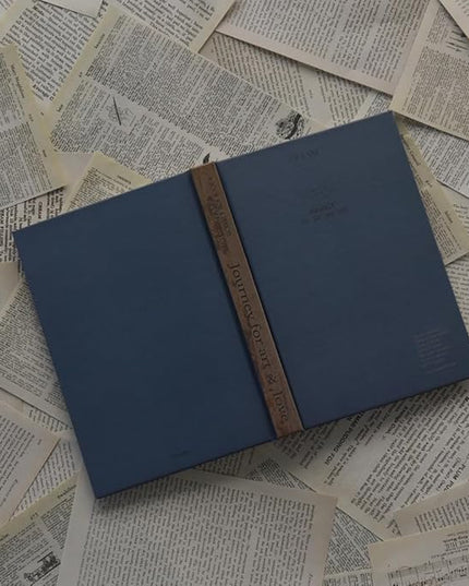 Monolike Journal For Beyond Nostalgia Hardcover Lined Notebook, Blue - Hardcover, Academic, Journal, Diary, 192pages