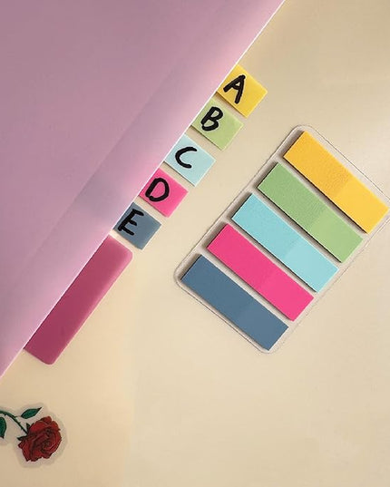 ELII 300 PCS Sticky Index Tabs 2 Inch Book Tabs,Clear Sticky Notes for Pages Notebooks File Tabs Self Adhesive
