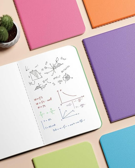 12 PCS Colorful Blank Notebook Journals Bulk, 60 Pages, 5.5 x8.3 inch, A5 Unlined Travel Journal Set for Travelers, Kids, Students and Office, Writing Drawing Sketchbook Diary Subject Notebooks