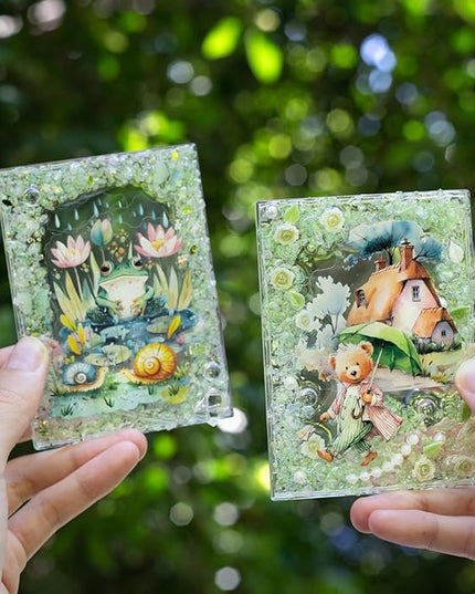AuriicLeaf Rain Shelter Animals PET Stickers – 90PCS Whimsical Stickers with Watercolor Animal Designs for Scrapbook, Journal, DIY Crafts, Waterproof