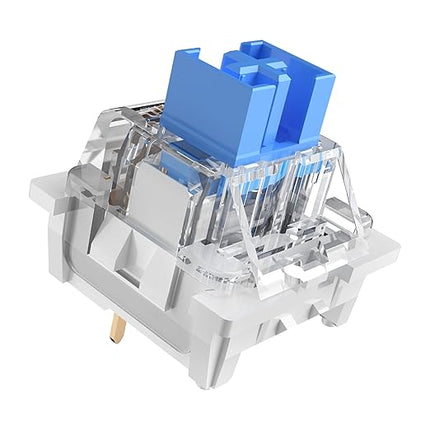 Outemu Blue Switch Replacement Mechanical Keyboard Switches,Clickers for 3D Prints,Dustproof,3 PIN Clicky,Accurate Typing,DIY Keyboard,Gaming Keyboard with 3 Kailh Switches(105+3Pcs)