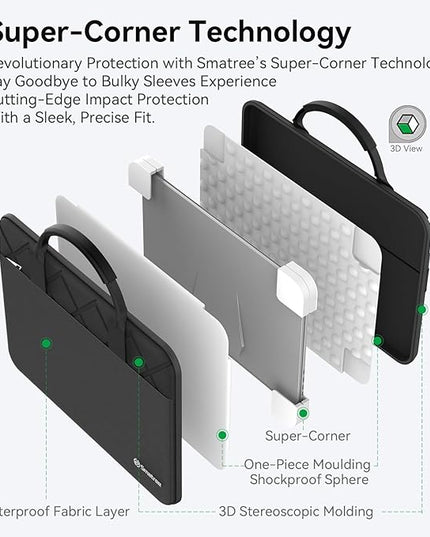 Smatree 18 inch Laptop Sleeve for ASUS ROG Strix Scar 18 2025/2024/2023, ASUS ROG Strix G18 2025/2024/2023 Gaming Laptop, Protective Case with Accessory Pocket, YKK Zipper (E813)