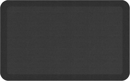 NewLife by GelPro Ergo-Foam Cushioned Anti-Fatigue Standing Kitchen Floor Mat, Padded Stain-Resistant, Waterproof, Non-Slip Comfort Padded Desk/Office Mat - 20" x 32", Grasscloth Charcoal