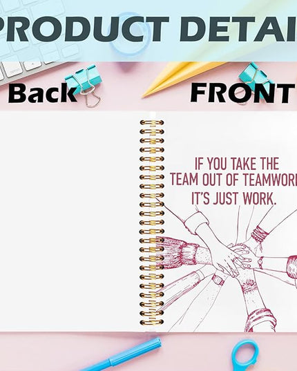 Yhtrg Welcome to the Team Gifts Spiral Notebooks, Gifts for Team Members at Work, Work Team Gifts for Employees, Journal Notebook for Women Men Coworkers, 5.5x8.3 Inch