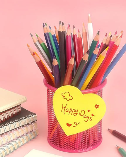 Heart Shape Sticky Notes 6 Color Bright Colorful Sticky Pad 75 Sheets/Pad Self-Sticky Note Pads