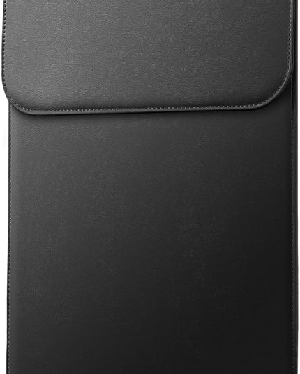JETech Slim Laptop Sleeve for MacBook Pro 14-Inch(M5/M4/M3/M2/M1, 2021-2025), PU Leather Case with Magnetic Closure (Black)
