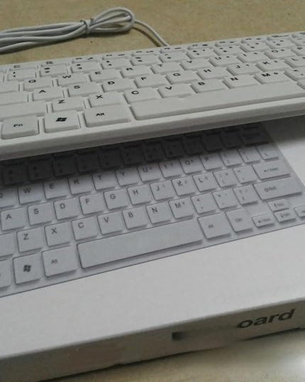 Compact Quiet Keyboard for Laptop, USB Lightweight Keypad - Portable Ultra-Slim Typing Device for Laptop Tablet Men Women