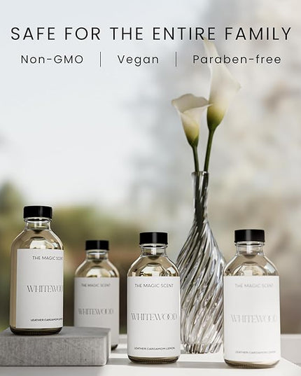 The Magic Scent Whitewood Diffuser Oil - Hotel & Home Luxury Scents Inspired by 1 Hotel Miami, Compare to My Way Diffuser Oil Scents for Home, Designed for Use in All Diffusers - 16.9 fl oz, 500 mL