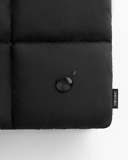 Comfyable Puffy Laptop Sleeve 15 16 Inch, Quilted Puffer Laptop Carrying Case with Handle, Pillow Case Compatible for MacBook Air 15" M4 2025 & MacBook Pro 16" 2024, Puff Cover, Black