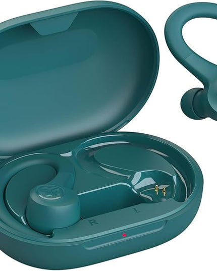 JLab Go Sport+ Wireless Workout Earbuds Featuring C3 Clear Calling, Secure Earhook Sport Design, 35+ Hour Bluetooth Playtime, and 3 EQ Sound Settings (Teal)