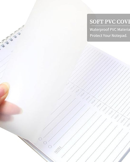 3 Pcs 24 Hour Daily Planner - To Do List for Work & Personal Life, Everyday Productivity Planner, Daily Schedule, 6.5 x 9.8