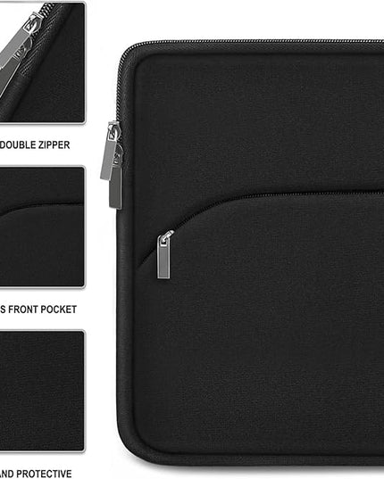 Laptop Sleeve Case 15.6 inch, Durable Portable Monitor Protective Cover with Front Pocket, Traveling Computer Carrying Bag Laptop Sleeve Compatible for HP, Dell, Asus, Lenovo, Black