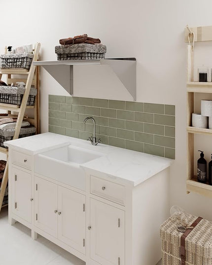 AmGood 30" Long X 18" Deep Stainless Steel Wall Shelf | NSF Certified | Appliance & Equipment Metal Shelving | Kitchen, Restaurant, Garage, Laundry, Utility Room