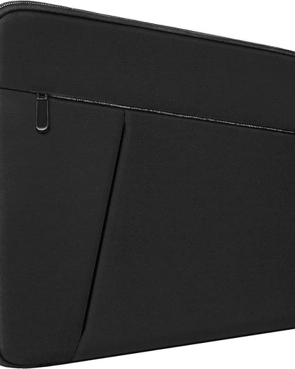 Laptop Sleeve case 14 inch, Protective Soft Padded Computer Carrying Bag Durable Laptop Cover Compatible with 14" MacBook HP Lenovo Dell ASUS Acer Chromebook Notebook Bag, Black