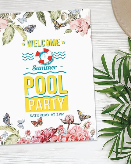 Current Flutter of Floral Letter Paper - Spring Stationery Papers With Decorative Flower Border, Printable Holiday, Wedding & Bridal Shower, & Invitation Sheets, Set of 25, 8 1/2" x 11"