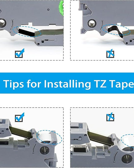 5 Multicolor TZ Tapes Replacement for Brother P Touch Label Tape TZe 12mm 0.47 Laminated Colored Tape TZe 231-735 White/Black/Red/Blue/Green for Brother Ptouch PTD210 PTP300BT PTD600 PT1280