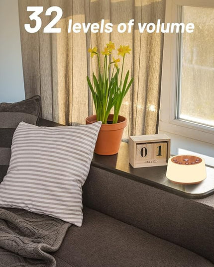 Color Noise Sound Machines with 10 Colors Night Light 25 Soothing Sounds and Sleep White Noise Machine 32 Volume Levels 5 Timers Adjustable Brightness Memory Function for Adult Kid Baby