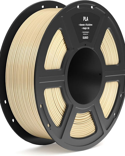 ELEGOO PLA Filament 1.75mm Beige 1KG, 3D Printer Filament Dimensional Accuracy +/- 0.02mm, 1kg Spool(2.2lbs) Fit Most FDM 3D Printers
