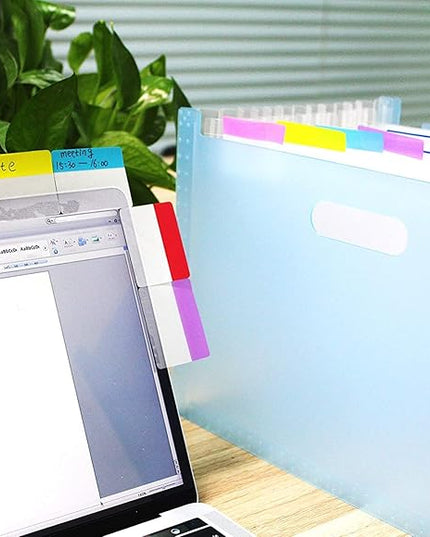 ELII 300 Pcs Tabs 2 Inch Sticky Index Tabs,Colorful Tabs for Notebooks,Writable and Transparent Book Tabs Page Tabs Colored Page Markers, Tabs for Books, Notebook Tabs, Tabs for Annotating Books