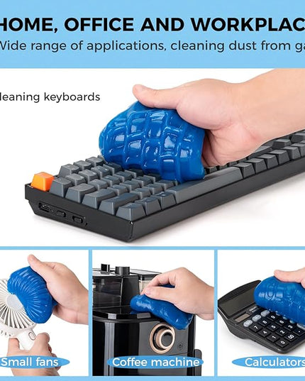 COLORCORAL Universal Cleaning Gel for Office Electronic Products Keyboard Cleaner Dust Cleaning Gel for Car Interior Cleanings,Car Putty Reusable Slime goo, Magic Cleaning Putty for Vehicle Vents