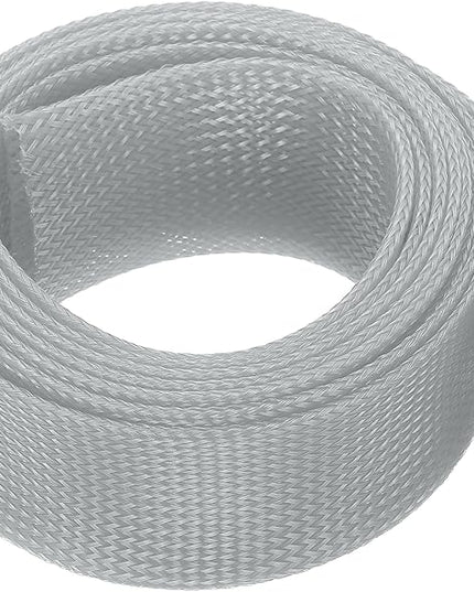uxcell Expandable Sleeving, 2-inch 10ft Cable Sleeve, Gray