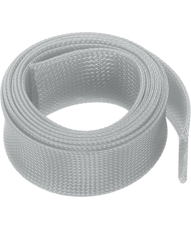 uxcell Expandable Sleeving, 2-inch 10ft Cable Sleeve, Gray
