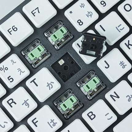 Kailh PG1350 Choc V1 Mechanical Keyboard Switch,Low Profile switches,Chocolate Silent Mechanical Clicky/Linear/Tactile Switches,RGB SMD LED 5-Pin Kailh Switches(Jade-70Pcs
