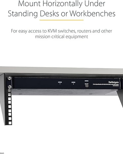 StarTech.com 5U Vertical Wall Mount Rack - 19in Low Profile Open Wall Mounting Bracket - Network/Server Room/Data/AV/IT/Patch Panel/Communication/Computer Equipment - w/ Cage Nuts/Screws, TAA