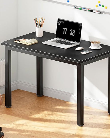 DlandHome 31.5 inches Small Computer Desk,Writing Table for Small Spaces Study Table Student Laptop Desk Black