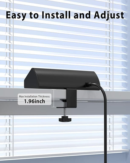 45W Fast Charging Station,Desk Clamp Power Strip,4 PD USB-C Ports,5 AC Outlets,Surge Protector Power Strip, 14AWG Heavy Duty Cord, Fits 1.9" Tabletop Edge (Black, 10 FT Cable)
